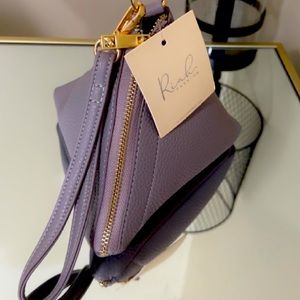 Small lilac triangle, wristlet, brand new